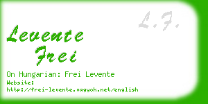 levente frei business card